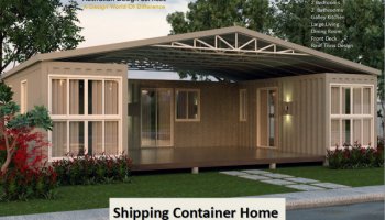 Shed Roof Container House Plan